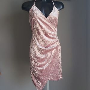 Charlotte Russe Pink Velvet Dress